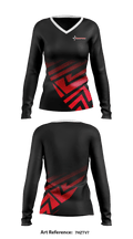 Crashout elite 30417078 Women's Long Sleeve V-neck Shirt - 1