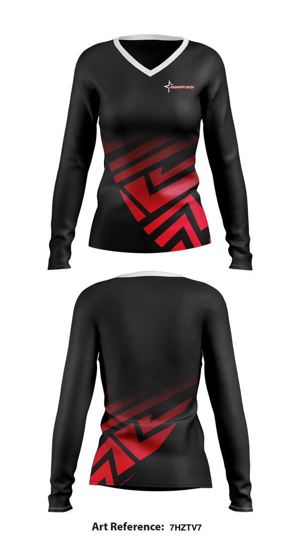 Women's Long Sleeve Vneck Shirt, Crashout elite, Men's Basketball, Teamtime, Team time, sublimation, custom sports apparel, team uniforms, spirit wear, spiritwear, sports uniforms, custom shirts, team store, custom team store, fundraiser sports, apparel fundraiser