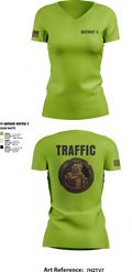 District 5 CSO 28339770 Women's Short Sleeve V-neck Shirt - 5