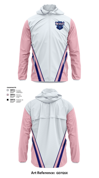 Windbreaker, Blue devils, Football, Teamtime, Team time, sublimation, custom sports apparel, team uniforms, spirit wear, spiritwear, sports uniforms, custom shirts, team store, custom team store, fundraiser sports, apparel fundraiser
