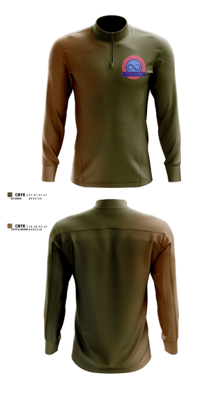 Quarter Zip Jacket, Tennessee College of Applied Technology- Clarksville, , Teamtime, Team time, sublimation, custom sports apparel, team uniforms, spirit wear, spiritwear, sports uniforms, custom shirts, team store, custom team store, fundraiser sports, apparel fundraiser