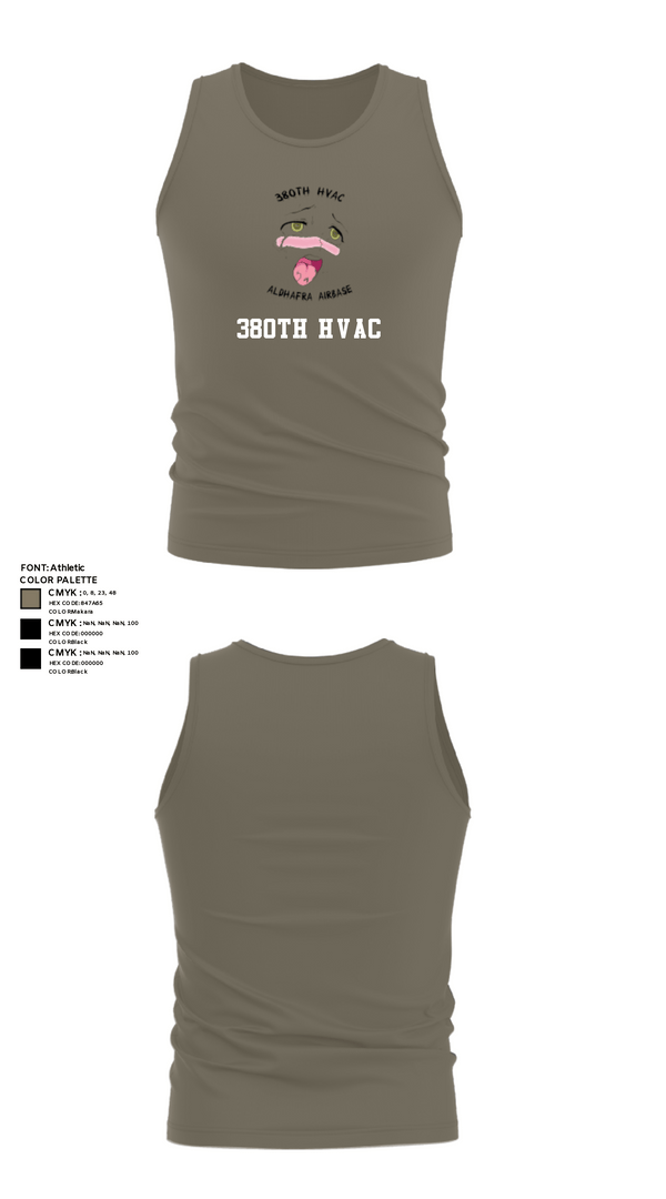 Tank Top, 380th HVAC, , Teamtime, Team time, sublimation, custom sports apparel, team uniforms, spirit wear, spiritwear, sports uniforms, custom shirts, team store, custom team store, fundraiser sports, apparel fundraiser