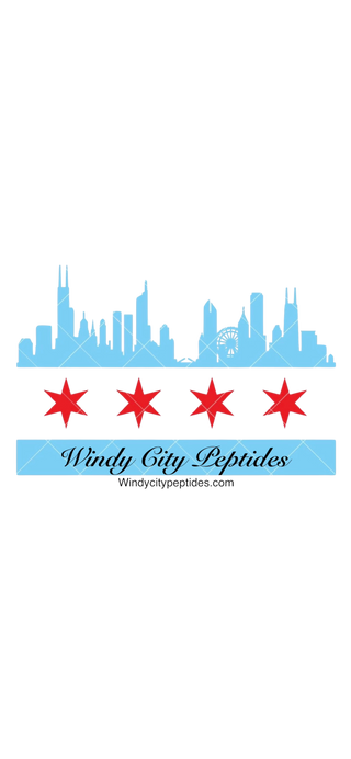 Windy City peptides Stainless Steel Water Bottle with a Straw Lid