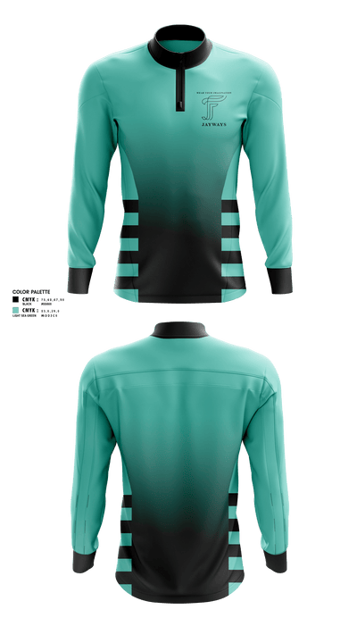 Jayway 19343327 Quarter Zip Jacket - 1