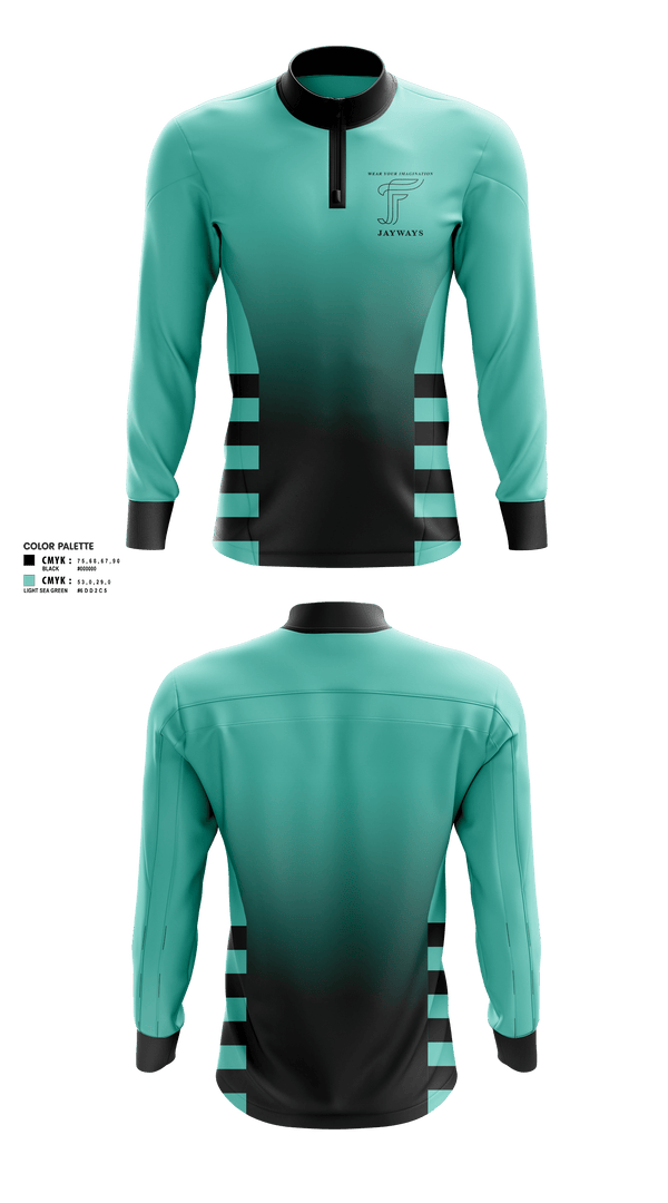 Quarter Zip Jacket, Jayway, Men's Basketball, Teamtime, Team time, sublimation, custom sports apparel, team uniforms, spirit wear, spiritwear, sports uniforms, custom shirts, team store, custom team store, fundraiser sports, apparel fundraiser