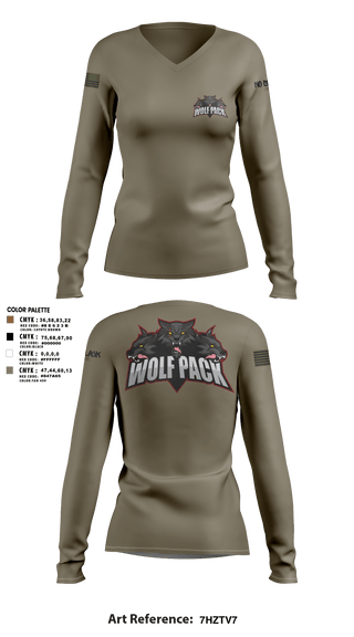 Women's Long Sleeve Vneck Shirt, 501st BSB, Army, Teamtime, Team time, sublimation, custom sports apparel, team uniforms, spirit wear, spiritwear, sports uniforms, custom shirts, team store, custom team store, fundraiser sports, apparel fundraiser