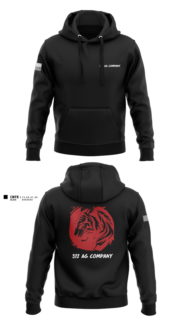 Hoodie, 312 AG Company, Army, Teamtime, Team time, sublimation, custom sports apparel, team uniforms, spirit wear, spiritwear, sports uniforms, custom shirts, team store, custom team store, fundraiser sports, apparel fundraiser