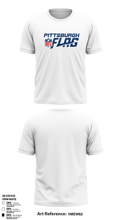 Pittsburgh Nfl League 82802585 Short Sleeve Performance Shirt - 36