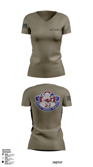 Women's Short Sleeve Vneck Shirt, 131st SAD131 SAD, Army, Teamtime, Team time, sublimation, custom sports apparel, team uniforms, spirit wear, spiritwear, sports uniforms, custom shirts, team store, custom team store, fundraiser sports, apparel fundraiser