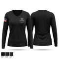 SAC Police Instructor Women's Long Sleeve V-neck Shirt - 1