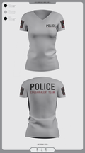 Cougar Alert Team 1 54121922 Women's Short Sleeve V-neck Shirt - 2