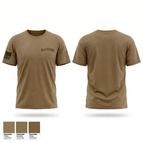 Old School Cotton Feel Shirt, BLACKFORD, Army, Teamtime, Team time, sublimation, custom sports apparel, team uniforms, spirit wear, spiritwear, sports uniforms, custom shirts, team store, custom team store, fundraiser sports, apparel fundraiser
