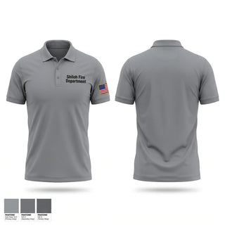 Short Sleeve Performance Polo, Shiloh Fire Department, Fire Department, Teamtime, Team time, sublimation, custom sports apparel, team uniforms, spirit wear, spiritwear, sports uniforms, custom shirts, team store, custom team store, fundraiser sports, apparel fundraiser
