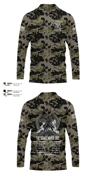 Long Sleeve hooded sunshirt, Senior Leaders Course FY26-009, Army, Teamtime, Team time, sublimation, custom sports apparel, team uniforms, spirit wear, spiritwear, sports uniforms, custom shirts, team store, custom team store, fundraiser sports, apparel fundraiser