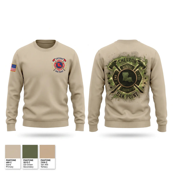Crew Neck Sweatshirt, Chevron ERT, Fire Department, Teamtime, Team time, sublimation, custom sports apparel, team uniforms, spirit wear, spiritwear, sports uniforms, custom shirts, team store, custom team store, fundraiser sports, apparel fundraiser