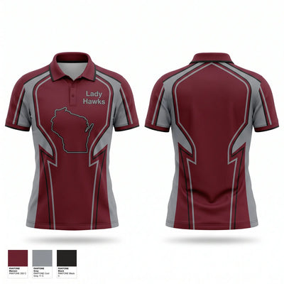 Lady Hawks Short Sleeve Performance Polo - 1