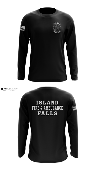 Long Sleeve Performance Shirt, Island Falls Fire & Ambulance, Fire Department, Teamtime, Team time, sublimation, custom sports apparel, team uniforms, spirit wear, spiritwear, sports uniforms, custom shirts, team store, custom team store, fundraiser sports, apparel fundraiser