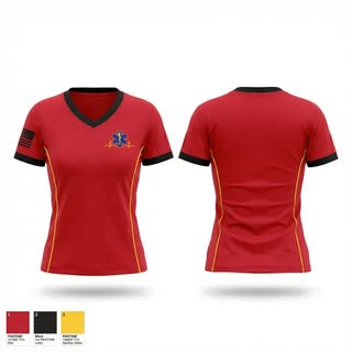 Womens Short Sleeve Vneck Shirt, Regional Paramedical services, EMS/EMT, Teamtime, Team time, sublimation, custom sports apparel, team uniforms, spirit wear, spiritwear, sports uniforms, custom shirts, team store, custom team store, fundraiser sports, apparel fundraiser