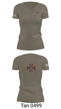 Flint city VFD 6107516 Women's Short Sleeve V-neck Shirt - 6
