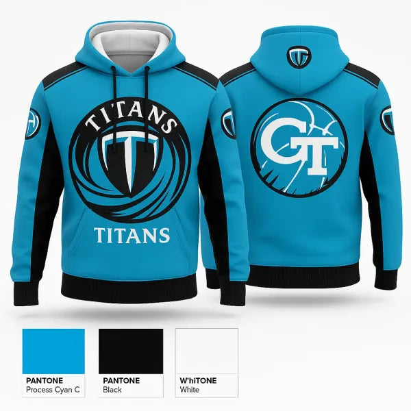 Hoodie, Titans, Women's Basketball, Teamtime, Team time, sublimation, custom sports apparel, team uniforms, spirit wear, spiritwear, sports uniforms, custom shirts, team store, custom team store, fundraiser sports, apparel fundraiser