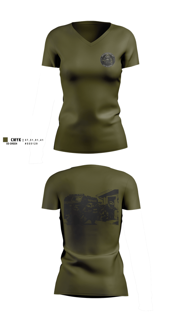 Womens Short Sleeve Vneck Shirt, Saginaw Police Emergency Services Team, Police, Teamtime, Team time, sublimation, custom sports apparel, team uniforms, spirit wear, spiritwear, sports uniforms, custom shirts, team store, custom team store, fundraiser sports, apparel fundraiser