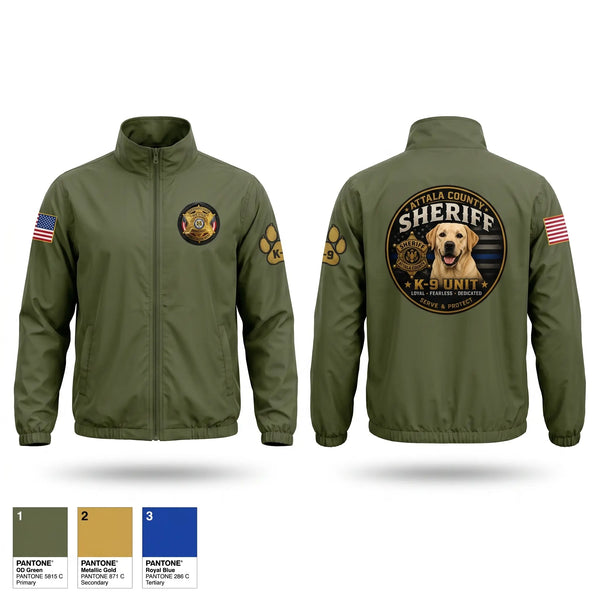 Windbreaker, Attala County Sheriff Dept., Police, Teamtime, Team time, sublimation, custom sports apparel, team uniforms, spirit wear, spiritwear, sports uniforms, custom shirts, team store, custom team store, fundraiser sports, apparel fundraiser