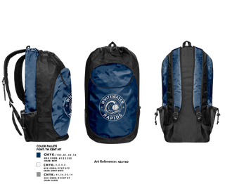 Gear Bag, Whitewater Rapids, Baseball, Teamtime, Team time, sublimation, custom sports apparel, team uniforms, spirit wear, spiritwear, sports uniforms, custom shirts, team store, custom team store, fundraiser sports, apparel fundraiser