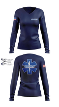 Haynes EMS 12927400 Women's Long Sleeve V-neck Shirt - 2