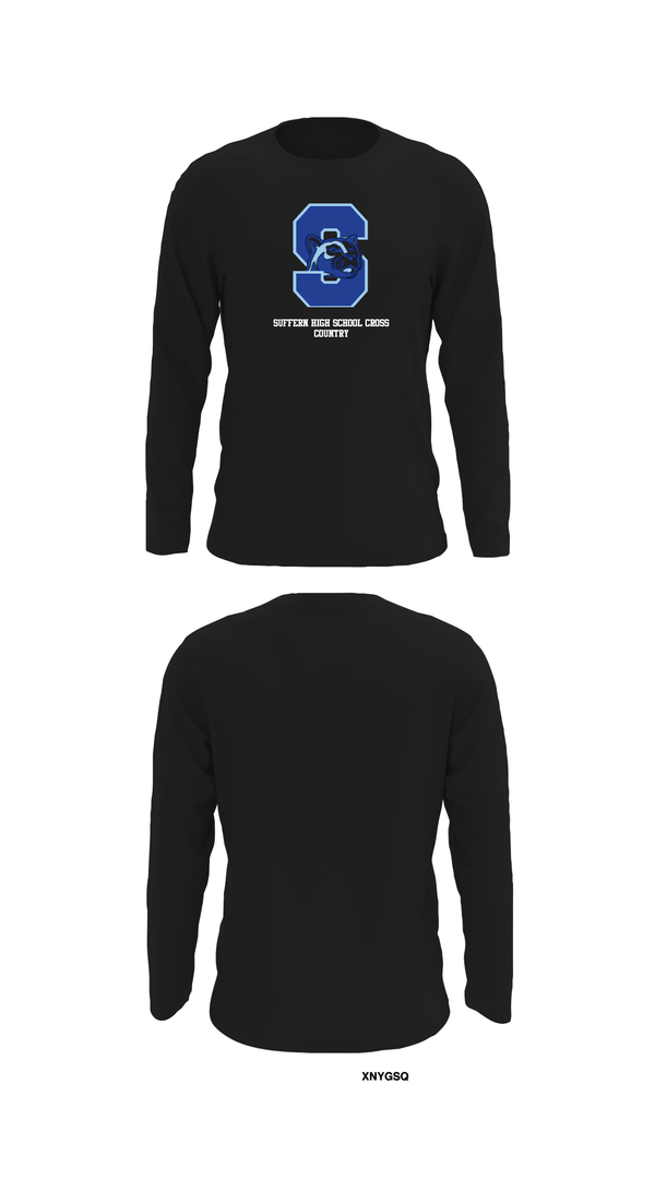 Long Sleeve Performance Shirt, Suffern High School Cross Country, Cross Country, Teamtime, Team time, sublimation, custom sports apparel, team uniforms, spirit wear, spiritwear, sports uniforms, custom shirts, team store, custom team store, fundraiser sports, apparel fundraiser