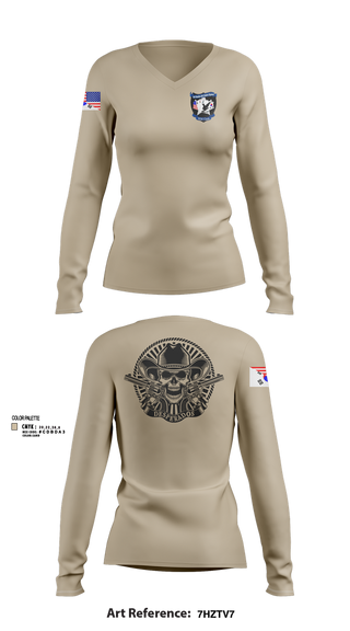 Womens Long Sleeve Vneck Shirt, Desperados, , Teamtime, Team time, sublimation, custom sports apparel, team uniforms, spirit wear, spiritwear, sports uniforms, custom shirts, team store, custom team store, fundraiser sports, apparel fundraiser