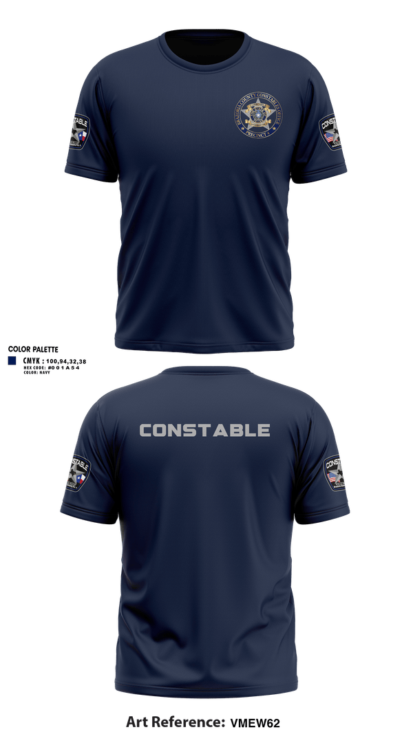 Brazoria County Precinct 4 Constable's Office  Short Sleeve Performance Shirt - 2