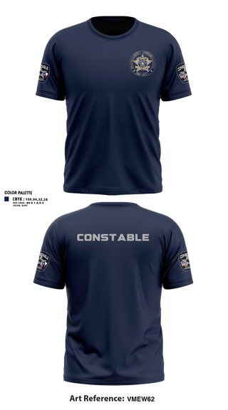 Old School Cotton Feel Shirt, Brazoria County Precinct 4 Constable's Office, Police, Teamtime, Team time, sublimation, custom sports apparel, team uniforms, spirit wear, spiritwear, sports uniforms, custom shirts, team store, custom team store, fundraiser sports, apparel fundraiser