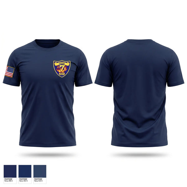 Old School Cotton Feel Shirt, Dekalb Company 7, Fire Department, Teamtime, Team time, sublimation, custom sports apparel, team uniforms, spirit wear, spiritwear, sports uniforms, custom shirts, team store, custom team store, fundraiser sports, apparel fundraiser