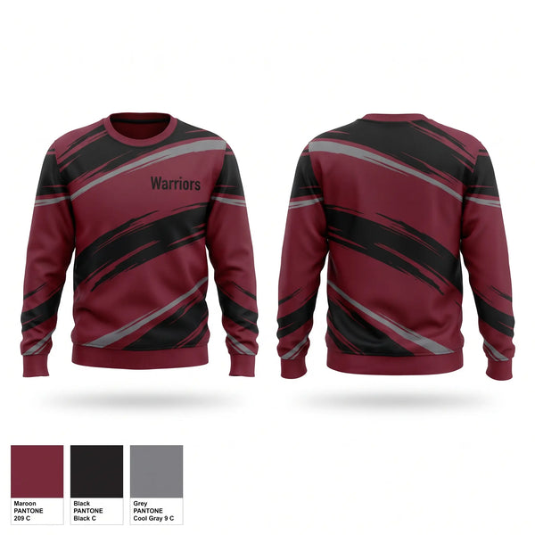 Crew Neck Sweatshirt, Warriors, Softball, Teamtime, Team time, sublimation, custom sports apparel, team uniforms, spirit wear, spiritwear, sports uniforms, custom shirts, team store, custom team store, fundraiser sports, apparel fundraiser
