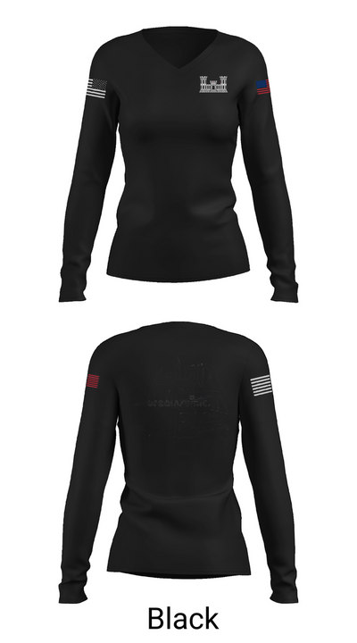 A co 229th Heavy 11453419 Women's Long Sleeve V-neck Shirt - 37