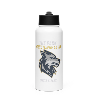 The Pack Wrestling Club Stainless Steel Water Bottle with a Straw Lid