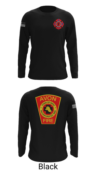 Long Sleeve Performance Shirt, Avon Fire Department, Fire Department, Teamtime, Team time, sublimation, custom sports apparel, team uniforms, spirit wear, spiritwear, sports uniforms, custom shirts, team store, custom team store, fundraiser sports, apparel fundraiser