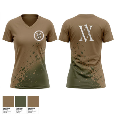 Venegas Athletics Academy Women's Short Sleeve V-neck Shirt - 1