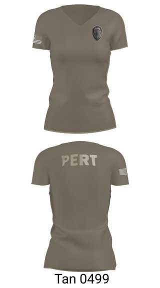 Womens Short Sleeve Vneck Shirt, Prison Emergency Response Team, Police, Teamtime, Team time, sublimation, custom sports apparel, team uniforms, spirit wear, spiritwear, sports uniforms, custom shirts, team store, custom team store, fundraiser sports, apparel fundraiser