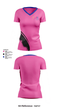 Play Baton 33343949 Women's Short Sleeve V-neck Shirt - 1