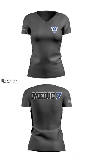 Womens Short Sleeve Vneck Shirt, Coudersport Ems, EMS/EMT, Teamtime, Team time, sublimation, custom sports apparel, team uniforms, spirit wear, spiritwear, sports uniforms, custom shirts, team store, custom team store, fundraiser sports, apparel fundraiser
