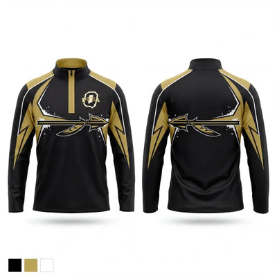 Quanah High School Tennis 26440127 Quarter Zip Jacket - 1