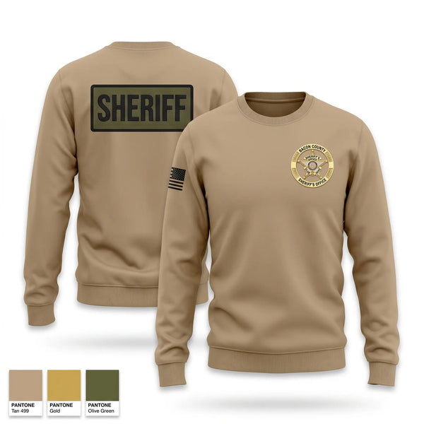 Crew Neck Sweatshirt, Bacon County Sheriff’s Office, Police, Teamtime, Team time, sublimation, custom sports apparel, team uniforms, spirit wear, spiritwear, sports uniforms, custom shirts, team store, custom team store, fundraiser sports, apparel fundraiser