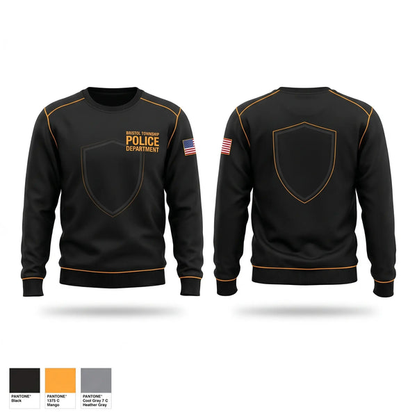 Crew Neck Sweatshirt, Bristol Township Police Department, Police, Teamtime, Team time, sublimation, custom sports apparel, team uniforms, spirit wear, spiritwear, sports uniforms, custom shirts, team store, custom team store, fundraiser sports, apparel fundraiser