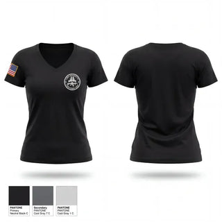Womens Short Sleeve Vneck Shirt, Long Branch, Police, Teamtime, Team time, sublimation, custom sports apparel, team uniforms, spirit wear, spiritwear, sports uniforms, custom shirts, team store, custom team store, fundraiser sports, apparel fundraiser
