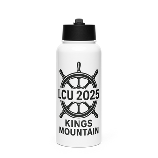 LCU 2025 KINGS MOUNTAIN Stainless Steel Water Bottle with a Straw Lid