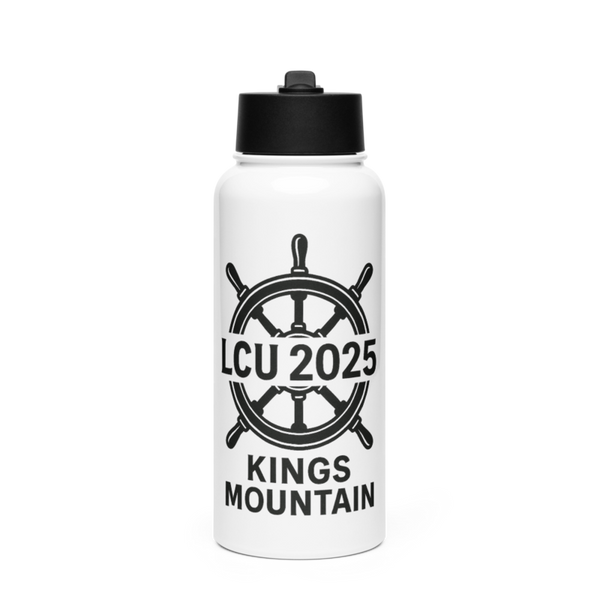 LCU 2025 KINGS MOUNTAIN Stainless Steel Water Bottle with a Straw Lid