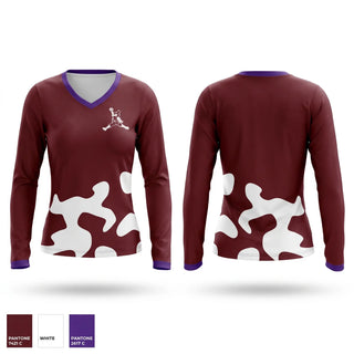 Womens Long Sleeve Vneck Shirt, Hillbillies, Men's Basketball, Teamtime, Team time, sublimation, custom sports apparel, team uniforms, spirit wear, spiritwear, sports uniforms, custom shirts, team store, custom team store, fundraiser sports, apparel fundraiser