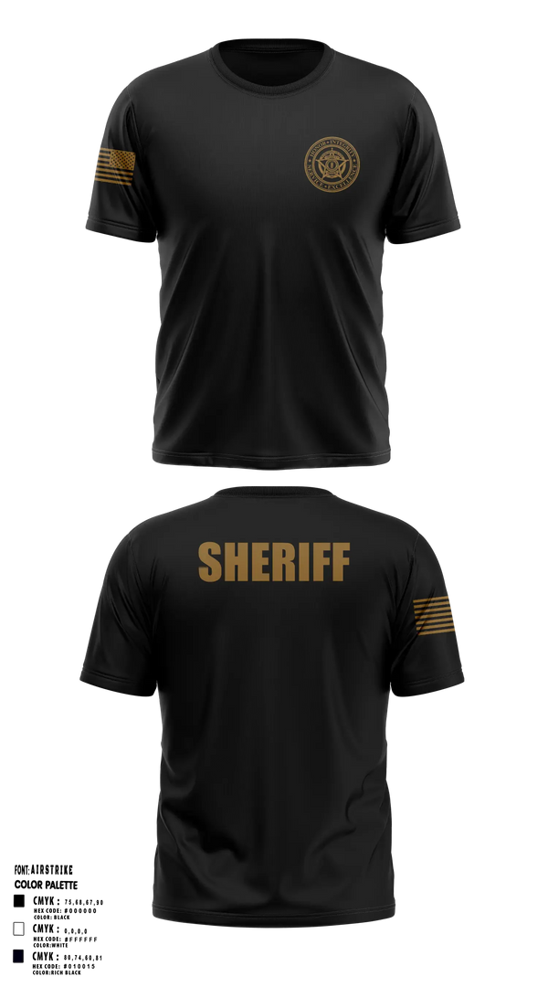 Webster County Sheriff's Office 9252814 Old School Cotton Shirt - 9