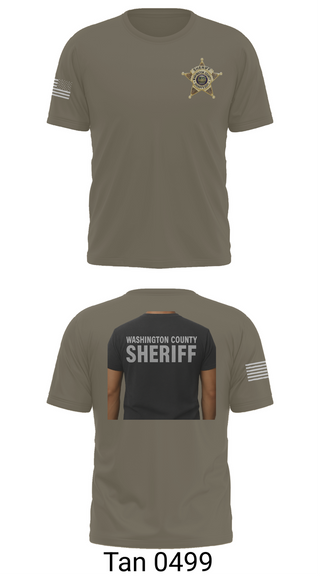 Old School Cotton Feel Shirt, Washington County Sheriff's Department, Police, Teamtime, Team time, sublimation, custom sports apparel, team uniforms, spirit wear, spiritwear, sports uniforms, custom shirts, team store, custom team store, fundraiser sports, apparel fundraiser